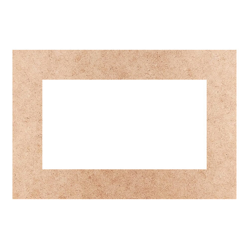 Recorte Moldura Ret 10 x 15 cm Borda 2 cm / MDF 3mm