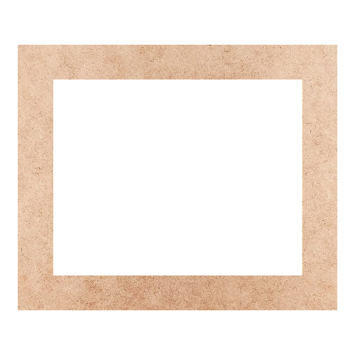 Recorte Moldura Ret 15 x 18 cm Borda 2 cm / MDF 3mm