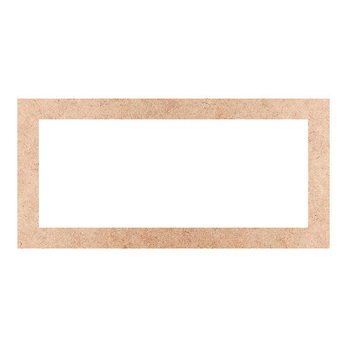 Recorte Moldura Ret 14 x 29 cm Borda 2 cm / MDF 3mm