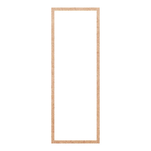Recorte Moldura Ret 42 x 15 cm Borda 1 cm / MDF 3mm
