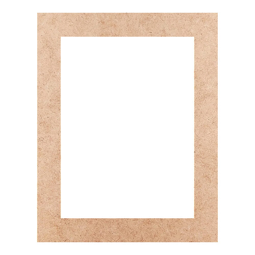 Recorte Moldura Ret 19 x 15 cm Borda 2 cm / MDF 3mm