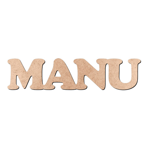 Recorte MANU Cooper Black / MDF 3mm