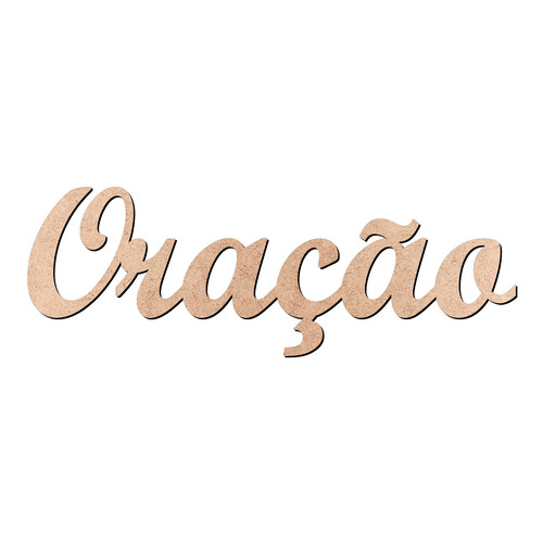 Recorte Oração Script Mt Std / MDF 3mm