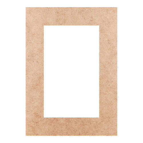 Recorte Moldura Ret 21 x 15 cm Borda 3 cm / MDF 3mm