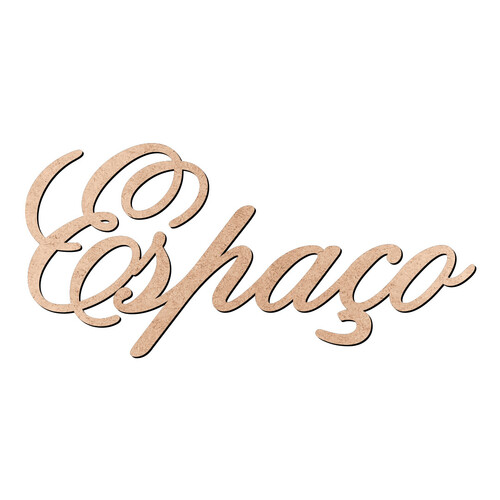 Recorte Espaço Old Script / MDF 3mm