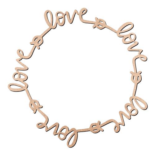 Recorte Guirlanda Flechas Love / MDF 3mm