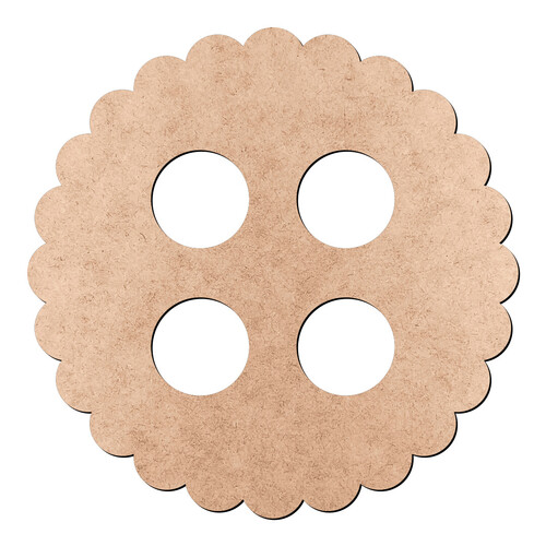Recorte Botão / MDF 3mm
