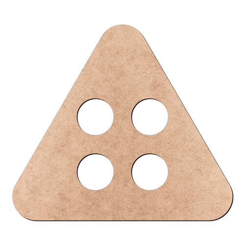 Recorte Botão Triangular / MDF 3mm