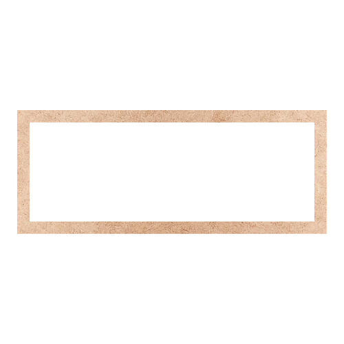 Recorte Moldura Ret 10 x 25 cm Borda 1 cm / MDF 3mm