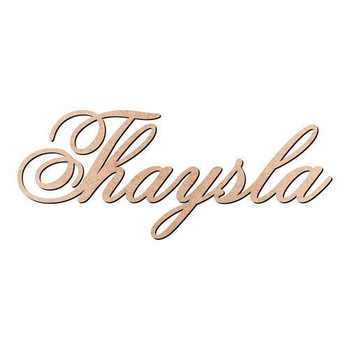 Recorte Thaysla Old Script / MDF 3mm