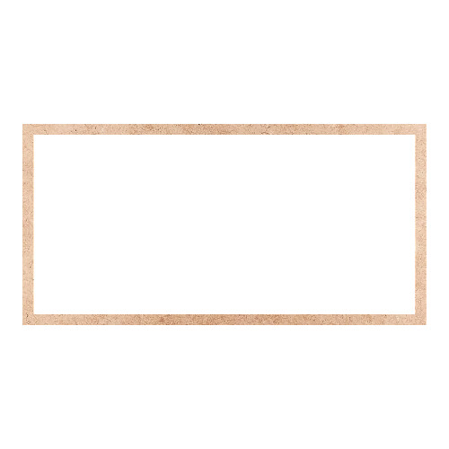 Recorte Moldura Ret 35 x 70 cm Borda 2 cm / MDF 3mm