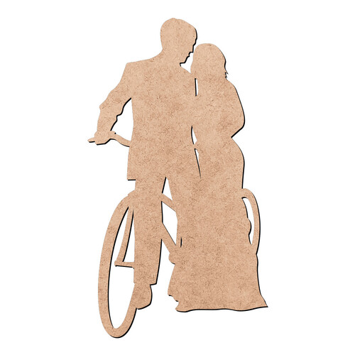 Recorte Noivos Bicicleta / MDF 3mm