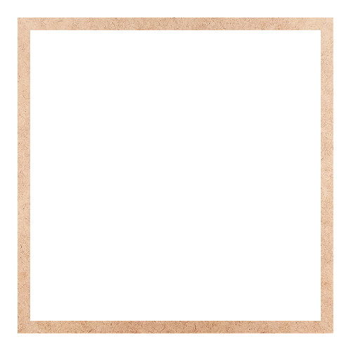 Recorte Moldura Quadrada 25 cm Borda 1 cm / MDF 3mm