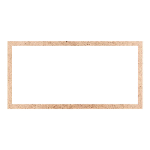 Recorte Moldura Ret 46 x 92 cm Borda 3 cm / MDF 3mm