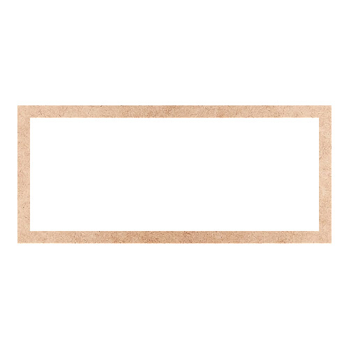 Recorte Moldura Ret 11 x 25 cm Borda 1 cm / MDF 3mm