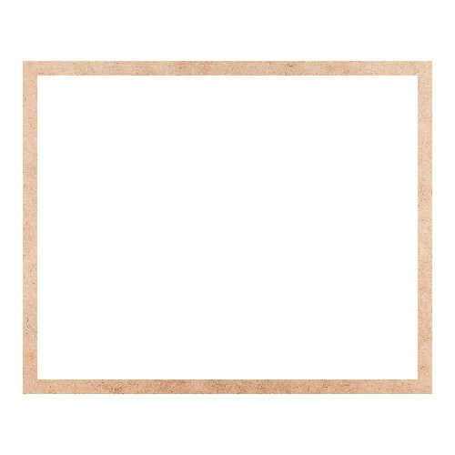 Recorte Moldura Ret 44 x 54 cm Borda 2 cm / MDF 3mm