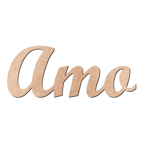 Recorte Amo Script Mt Std / MDF 3mm