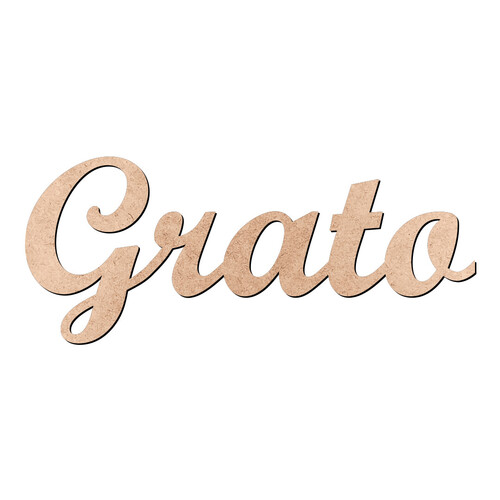 Recorte Grato Script Mt Std / MDF 3mm