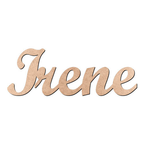 Recorte Irene Script Mt Std / MDF 3mm