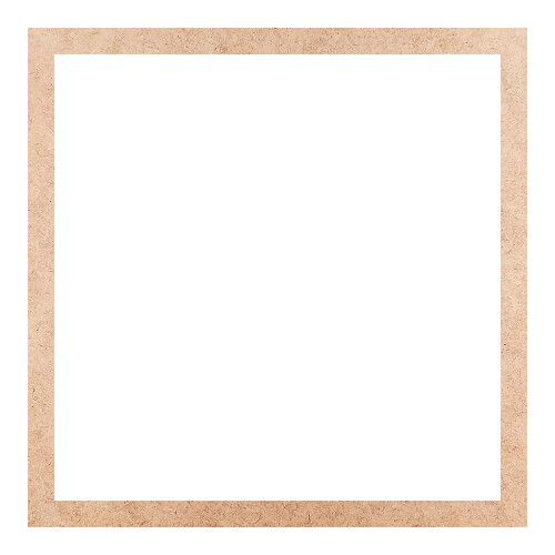 Recorte Moldura Quadrada 37 cm Borda 2 cm / MDF 3mm