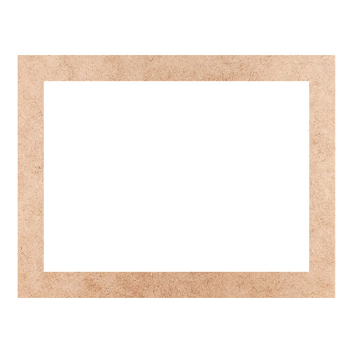 Recorte Moldura Ret 46 x 60 cm Borda 5 cm / MDF 3mm