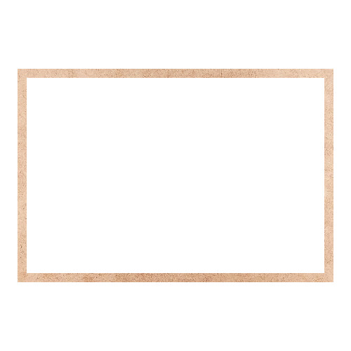 Recorte Moldura Ret 46 x 68 cm Borda 2 cm / MDF 3mm