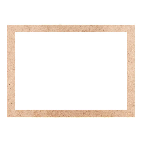 Recorte Moldura Ret 24 x 33 cm Borda 2 cm / MDF 3mm