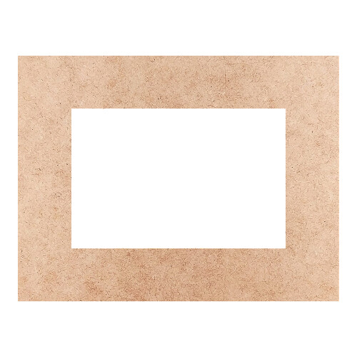 Recorte Moldura Ret 46 x 60 cm Borda 10 cm / MDF 3mm