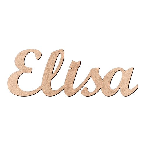 Recorte Elisa Script Mt Std / MDF 3mm