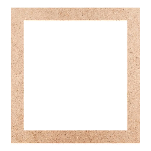 Recorte Moldura Ret 21 x 20 cm Borda 2 cm / MDF 3mm