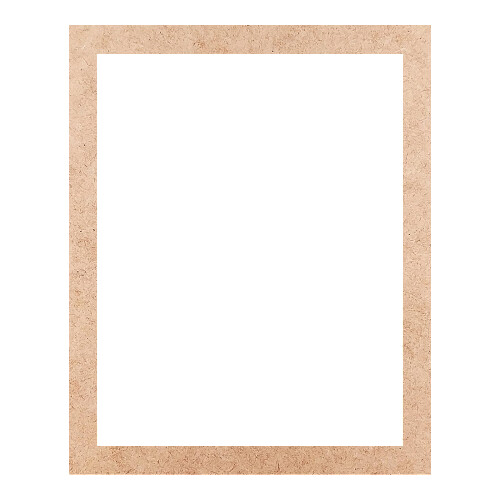 Recorte Moldura Ret 31 x 25 cm Borda 2 cm / MDF 3mm