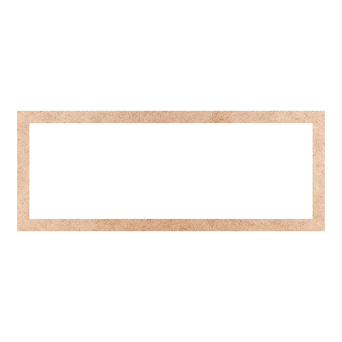 Recorte Moldura Ret 29 x 74 cm Borda 3 cm / MDF 3mm