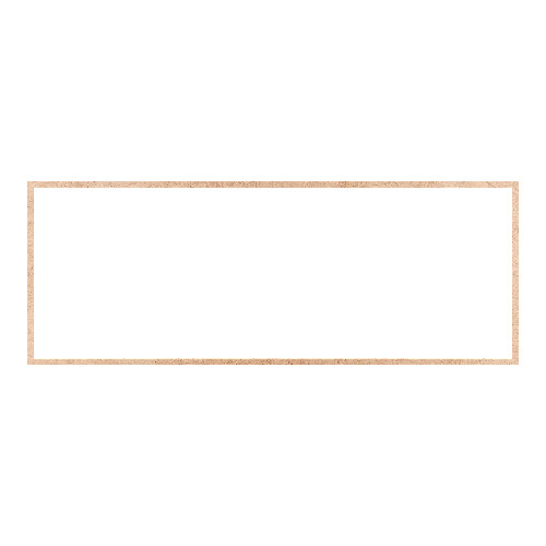 Recorte Moldura Ret 27 x 72 cm Borda 1 cm / MDF 3mm