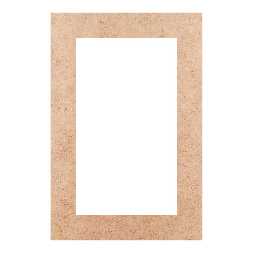 Recorte Moldura Ret 45 x 30 cm Borda 5 cm / MDF 3mm