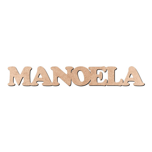 Recorte MANOELA Cooper Black / MDF 3mm