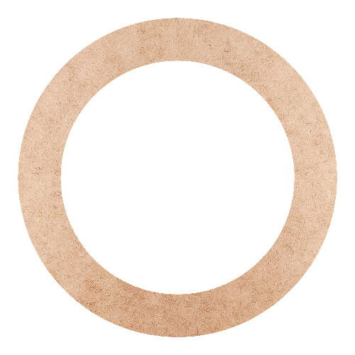 Recorte Moldura Circular 37 cm Borda 5 cm / MDF 3mm