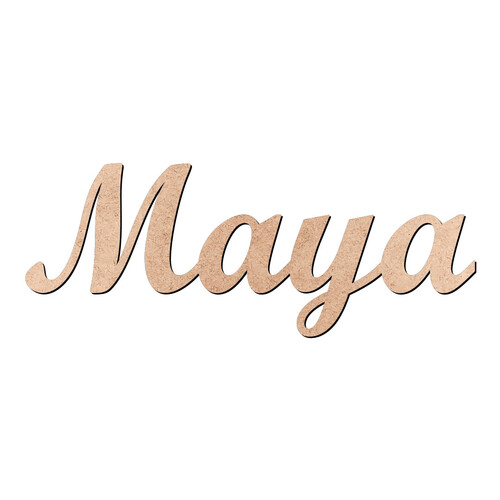 Recorte Maya Script Mt Std / MDF 3mm