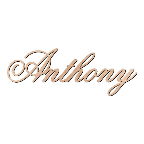 Recorte Anthony Old Script / MDF 3mm