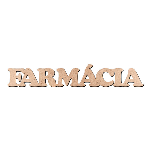 Recorte FARMÁCIA Cooper Black / MDF 3mm