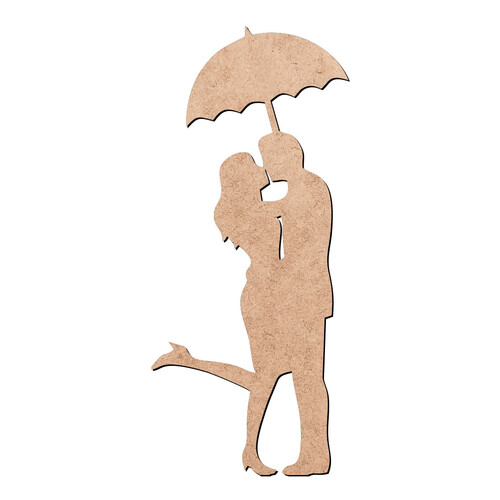 Recorte Casal de Guarda Chuva / MDF 3mm