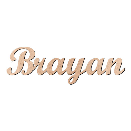 Recorte Brayan Script Mt Std / MDF 3mm