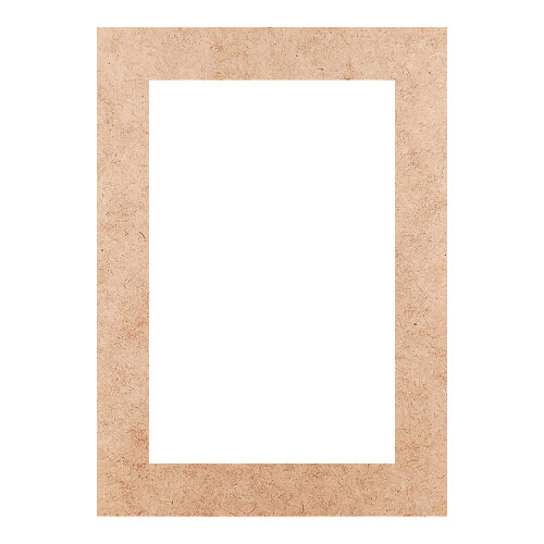 Recorte Moldura Ret 46 x 33 cm Borda 5 cm / MDF 3mm