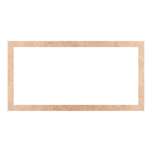 Recorte Moldura Ret 46 x 90 cm Borda 4 cm / MDF 3mm