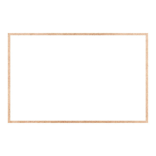 Recorte Moldura Ret 36 x 56 cm Borda 1 cm / MDF 3mm