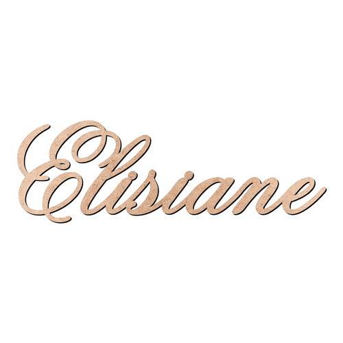 Recorte Elisiane Old Script / MDF 3mm
