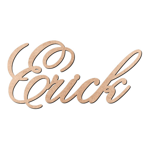 Recorte Erick Old Script / MDF 3mm