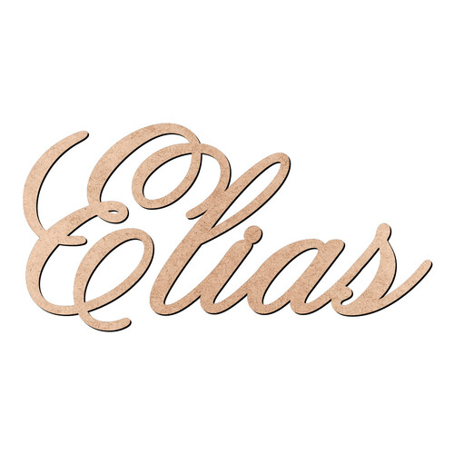 Recorte Elias Old Script / MDF 3mm