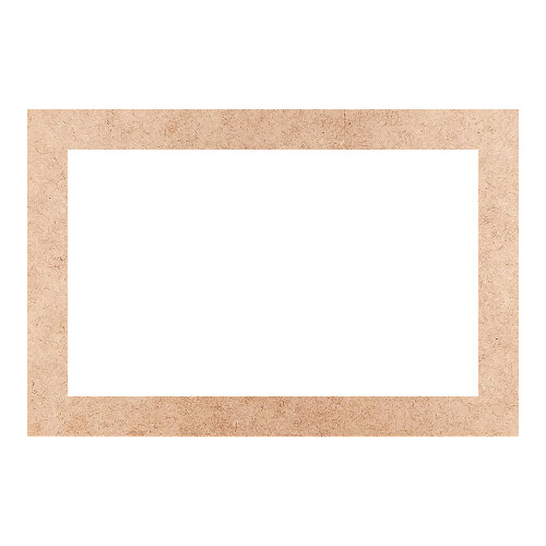 Recorte Moldura Ret 16 x 24 cm Borda 2 cm / MDF 3mm