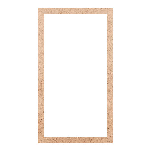 Recorte Moldura Ret 45 x 25 cm Borda 2 cm / MDF 3mm