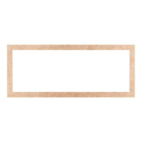 Recorte Moldura Ret 19 x 46 cm Borda 2 cm / MDF 3mm